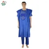 Etnik Giyim HD Afrikalı Erkekler 3 Parça Set Mens Dashiki Robe Gömlek Pantolon Takım Kısa Kollu T-Shirt Düğün Partisi Kıyafetleri Resmi Kıyafet