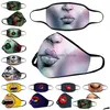 Máscaras de grife imprimindo máscara de poeira engraçada Halloween Face Mascherine palhaço divertido respirador lavável filtro unissex pm2.5 gota entrega dhh1l