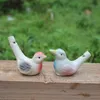 100pcs Noise Maker Water Bird Whistle Clay Bird Crafts Ceramica smaltata Pavone Uccelli Decorazione della casa Ornamenti per ufficio Regalo della festa nuziale