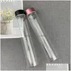 Water Bottles Transparent Glass Cup Lovers Long Style Juice Beverage Bottles English Letter Pattern Tiny Glasses Water Bottle 5 8Jg Dh1Ac
