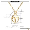 Naszyjniki wiszące 12 stali nierdzewnej Constell Naszyjnik Sier Gold Zodiac Horoskop łańcuchy dla kobiet biżuteria mody virg dh7hi