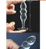 Crystal Glass Sex Toys Phallus Ice Fire Stick Anal Plug Products Vuxna produkter Kvinnliga onani -enheter för kvinnor