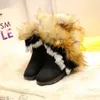 Stivaletti Nuovi stivali da neve invernali Scarpe da donna per capelli in cotone a tubo medio da donna 221109