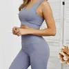 Активные наборы 2pc/set Seamless Fitness Women Yoga Set Stretengy Sportswear Sport Sport Sports Bra Bra Legging Clothing