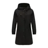 Women's Trench Coats Winter Long Sleeve Midi Coat Windbreaker Women 3XL Plus Size Hooded Loose Rain Jacket Ropa De Marca Mujer KF217