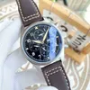 فاخر IWC Pilot Watch عالي الجودة Wristwatch W1QP 6-Pin Complex 76RG وظيفة الاتصال الترفيه