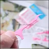 Toothpicks 25Pcs/Set Plastic Tootick Cotton Floss Stick For Oral Health Table Accessories Tool Opp Bag Pack Dhs Ship Wx9525 216 G2 D Dhbqi