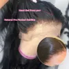 250 densité Body Wave Lace Front Perruque synthétique 36inch Ginger Brown HD Lace Frontal ColoredHuman Hair Wigs for Women