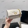 CC BAGS LUXury Brand Schoudertassen Dames Pearl accessoires Klassieke klep Schoudertas Diamant Lattice Leer Mini Bag Winkelen Cosmetische muur