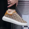 2022 Sapatos de boliche de alta qualidade clássicos masculinos femininos unissex sapatos casuais couro liso letras com cadarço GD bordado casal estilo tênis de lona 35-44