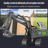 Electric RC Car Excavator Truck 1 20 11CH Crawler 2 4G Engineering Vehicle Toy Remote Control For Boys Electronic Gifts 221122