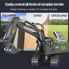 Electric RC Car Excavator Truck 1 20 11ch Crawler 2 4G Engineering Vehicle Toy Remote Control för pojkar Elektroniska gåvor 221122