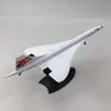 Simulateurs 1 200 Concorde Supersonic Passenger Aircraft Model for Static Display Collection 221122