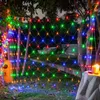 Cordes 3X3M 320 LED Net Maille Guirlande Lumineuse En Plein Air De Noël Fée Guirlande Lumière 8 Mode Pour Patio Jardin Bush Clôture Décor