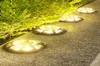 Solar Lawn Yard Waterproof IP65 Nocne światło na zewnątrz zakopane światła ogrodowe Schody Schody Pokład Ganku Lampa dekoracyjna Lampa dekoracyjna