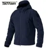 Herrenjacken TACVASEN Military Army Herren Fleece Taktischer Kampf Full Zip Kapuzenmäntel Wandern Klettern Oberbekleidung Kausal Parka 221122