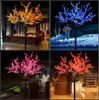 Crystal Cherry Blossom 1152LEDs Tree Light Night Lights Table Lamp 2m Black Branches Lighting Christmas Party Wedding LED Flowers