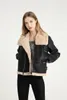 Womens Leather Faux MOLAN Warm Fur Coat Donna Winter Design Cappotto lungo allentato a maniche lunghe Donna Zipper Chic Jacket 221122