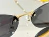 Fancy Fashion Luxury Designer 40046 occhiali da sole per donne uomini vintage ovali occhiali senza telamo senza telai intarsiati diamanti intarsia
