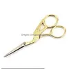 Scissors Metal Vintage Style Scissor Stainless Steel Mticolor Home Crane Scissors Fit Yarn Tea Threadhead Cross Embroidery Tool Dura Dhgmt