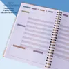 Notepads 2023 Planejador de ação Deluxe Deluxe Datate Diário Weekly Weekly and Monthly Scheduling Agenda Notebook 83 x 58 "221122