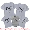 Family Matching Outfits Papa Mama Daddy Mom Kids T-shirt Baby Bodysuit Look Father Son Clothes Father's Day Gift 221122