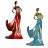 Espositore per figurine da donna con portabottiglie per bottiglie di vino in resina per decorazioni per feste per la casa