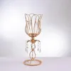 حاملي الشموع نمط الكريستال شمعدان مركزية مركزية Candelabra عشاء رومانسية الشموع