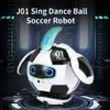 RCロボットインテリジェントトイチルドレンSリモートコントロールサッカーとサウンドアクションフィギュアボールロボキッドおもちゃのおもちゃ少年221122