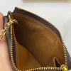 Korthållare Recto verso Designer Fashion Womens Mini Zippy Organizer Wallet Coin Purse Bell Belt Charm Key Pouch Pochette Accessoires Box