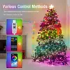Julekorationer 20M SMART LED String Lights App Control Tree Fairy Garland Lamp för Xmas Navidad Home Room Decoration Outdoor 221122