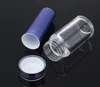 Acrylic Plastic Bottles Double Layer Round Pharmaceutical Packaging Bottle with Lids 60ml 2oz for Medicine Pill Health Products Food Container