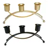 Portacandele Portacandele a 3 bracci Centrotavola conici Decorazione candelabri per feste di nozze