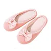 Gktinoo coton mignon nœud papillon maison femmes pantoufles été printemps chaussures d'intérieur pour une filles dames femme chaud maison Slapka J220716