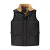 Gilets pour hommes DIMUSI Automne Hiver Hommes Gilet Mâle Coton Épais Chaud Gilet Polaire Thermique Doux Hommes Coupe-Vent Veste Sans Manches 7XL 221122