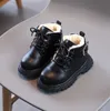 Botas Niños Zapatos casuales Otoño Invierno Nieve Niños Moda Cuero Suave Antideslizante Niñas Bebé Niños Deporte 221122