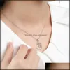 Colares pendentes Colar de coração Diamond Cara duplo corações pingentes Chain Women Women Children Jewelry Drop Pingents Pingents Dhvxp