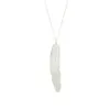 Hanger kettingen Fashion Feather kettingen voor vrouwen tienermeisjes lange blad hanger trui ketting ketting druppel levering sieraden penda dhxdi