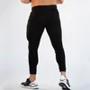 Survêtements pour hommes exercice pantalons de jogging serrés en cours d'exécution fitness musculation coton poches à glissière 221122