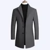 Herrjackor Fashion Plus Size Size Men's Jacket Trench Coat 221121