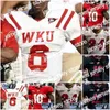 College Football Nik1 Custom 2021 Western Kentucky Hilltoppers WKU Maglia da calcio NCAA College 4 Ty Storey 10 Steven Duncan 5 Gaej Walker 10 DeAngelo M