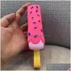 犬のおもちゃを噛むペットポピシクル形状のおもちゃ犬アイスクリームバイトモルドッグPVCレジスタンスサウンドおもちゃ
