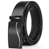 أحزمة حزام رجال PU Leather Business Automatic Buckle Black للرجال جودة الخصر الذكور