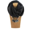 Подвесные ожерелья женщины смола бусины шелковые шарф шарф ювелирные украшения