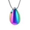 Pendant Necklaces Teardrop Urn Necklace For Ashes Holder Cremation Jewelry Women Men Pet Memorial