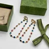 Double collier avec lettres arc-en-ciel, bijoux en laiton, petite chaîne de collier polyvalente à la mode populaire, 10% de réduction, 2023