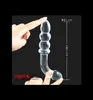 Crystal Glass Sex Toys Phallus Ice Fire Stick Anal Plug Products Vuxna produkter Kvinnliga onani -enheter för kvinnor