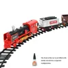 Électrique RC Piste Télécommande Convoyage Voiture Électrique Vapeur Fumée RC Train Simulation Modèle Rechargeable Ensemble Enfants Jouet 221122