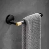 Bath Accessory Set Black Gold Bathroom Hardware Serie Soild Brass Towel Rack Paper Ring Tissue/Toilet Brush Holder Luxury Arrival