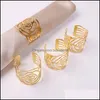 Napkin Rings Wedding Napkin Rings Metal Holders For Dinners Party El Table Decoration Supplies Buckle 100Pcs T1I3433 51 G2 Drop Deli Dh0W4